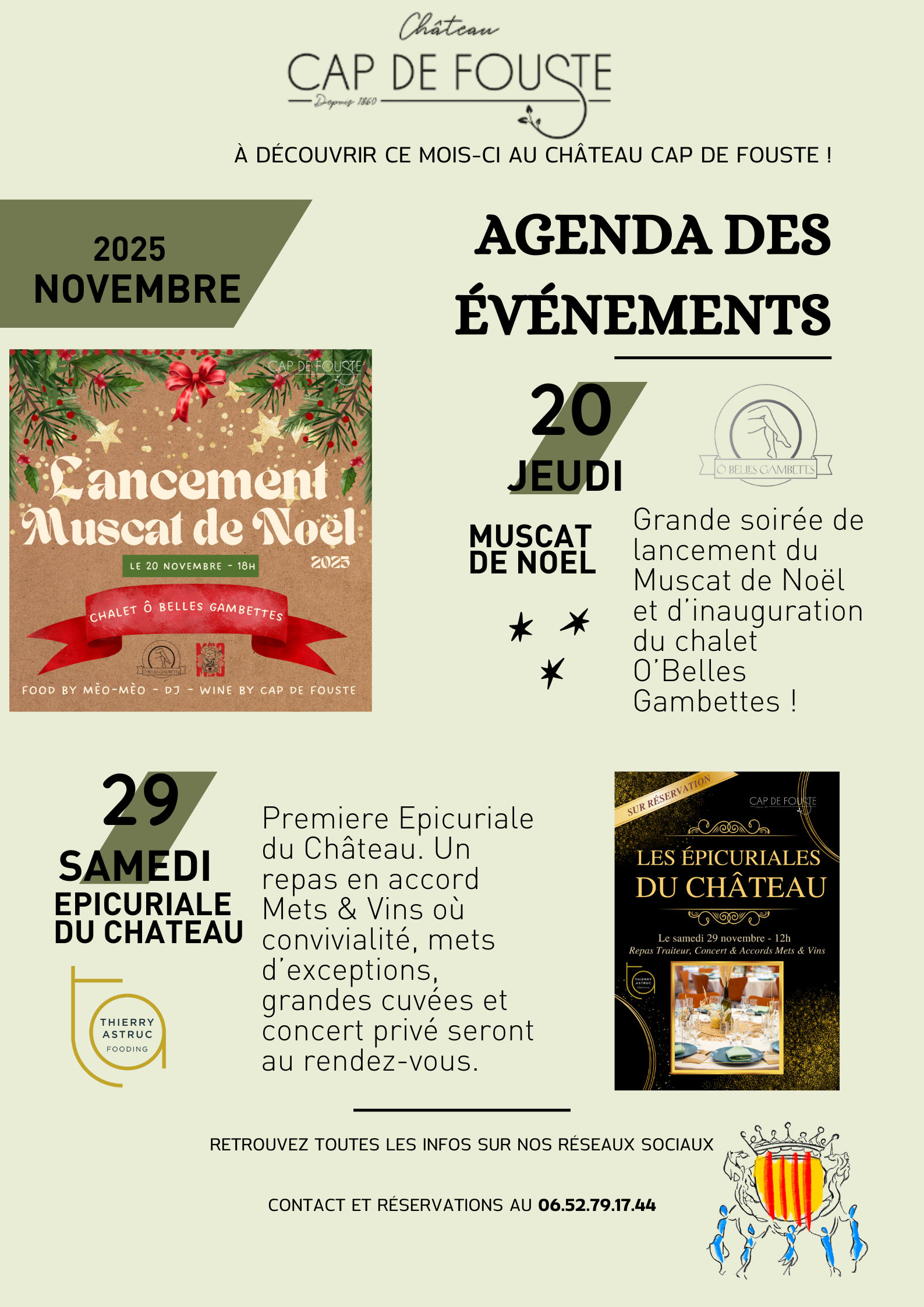 Programme NOVEMBRE Cap de Fouste 2 - CAP DE FOUSTE